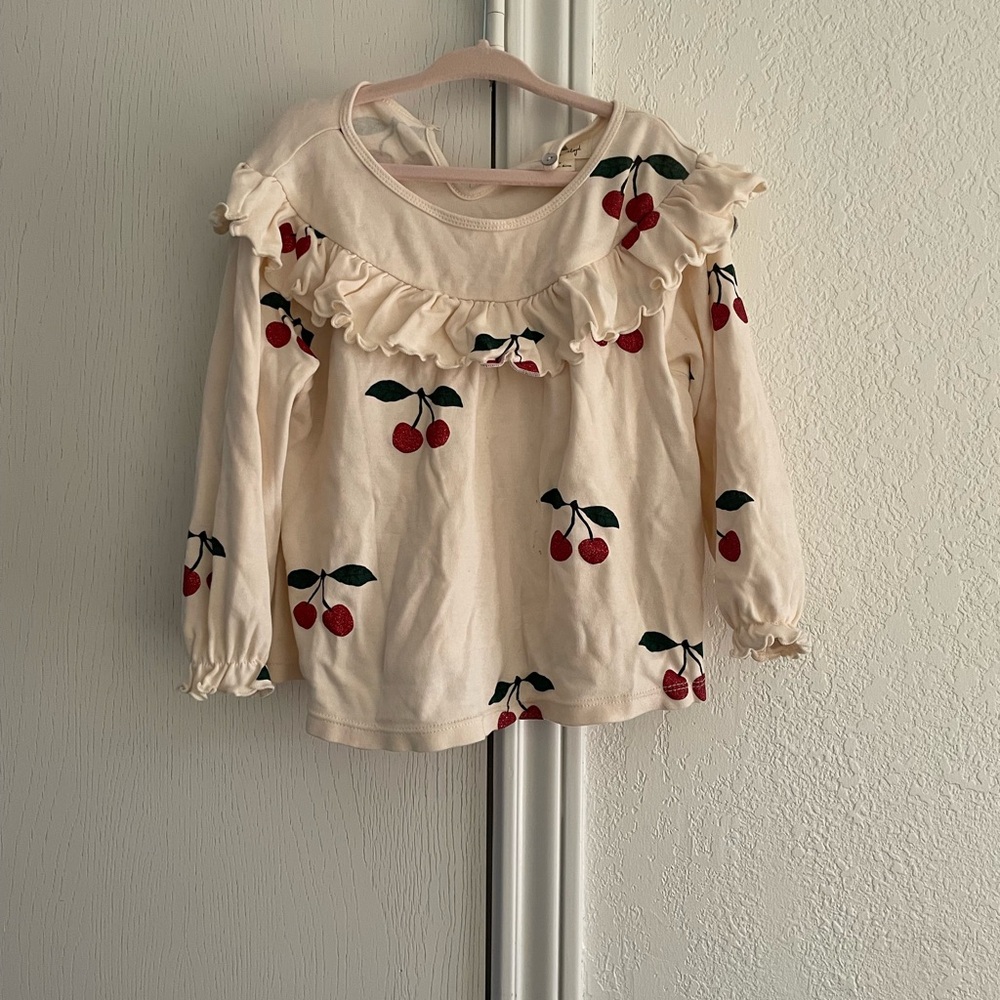Konges slojd Cherry Print 3T top